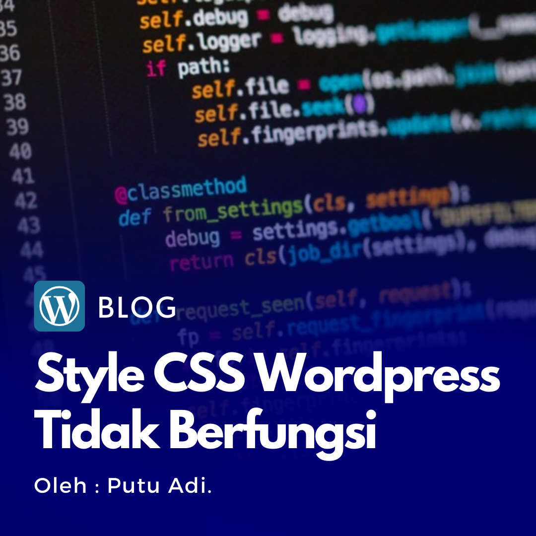 Style CSS WordPress atau Woocommerce Tidak Berfungsi